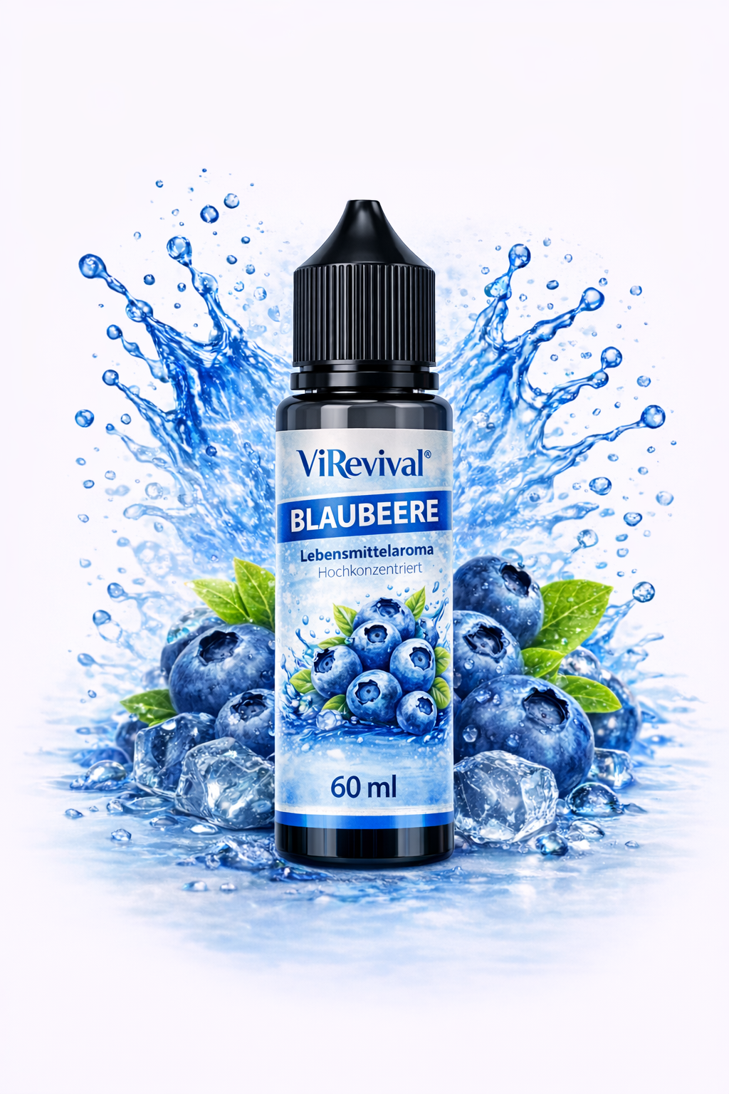 ViRevival Blaubeere Aroma – Hochkonzentriertes Lebensmittelaroma zum Backen, Desserts & Getränke – 10ml