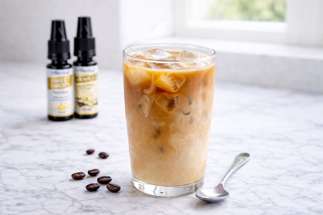 Zuckerfreier Iced Coffee – süß ohne Zucker mit Sweet Drops