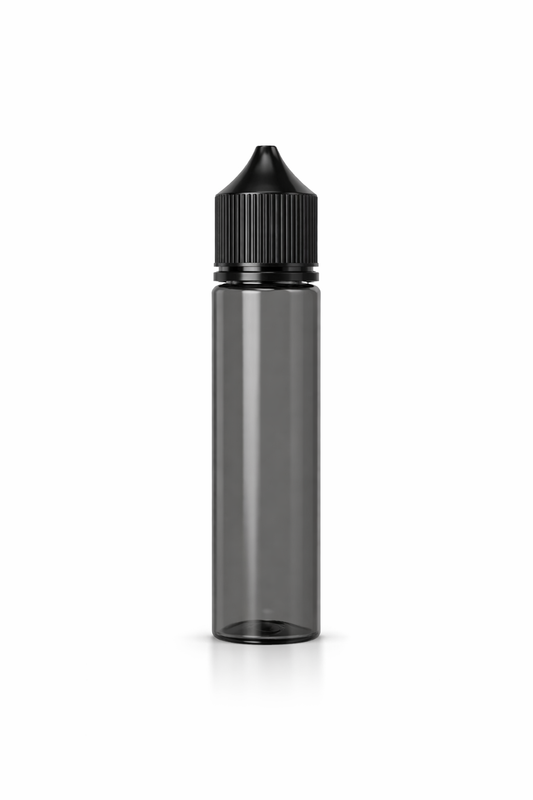 Chubby GorillaUnicorn Bottle 60 ml – Schwarz transparent | PET | kindersicher | E-Liquid Flasche