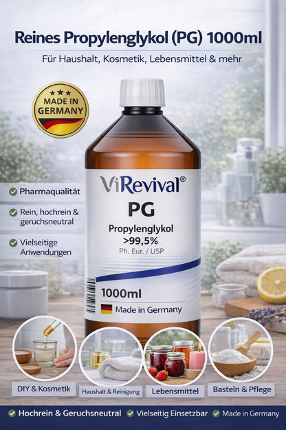 ViRevival Propylenglykol 1000ml – >99,5% Ph. Eur. / USP