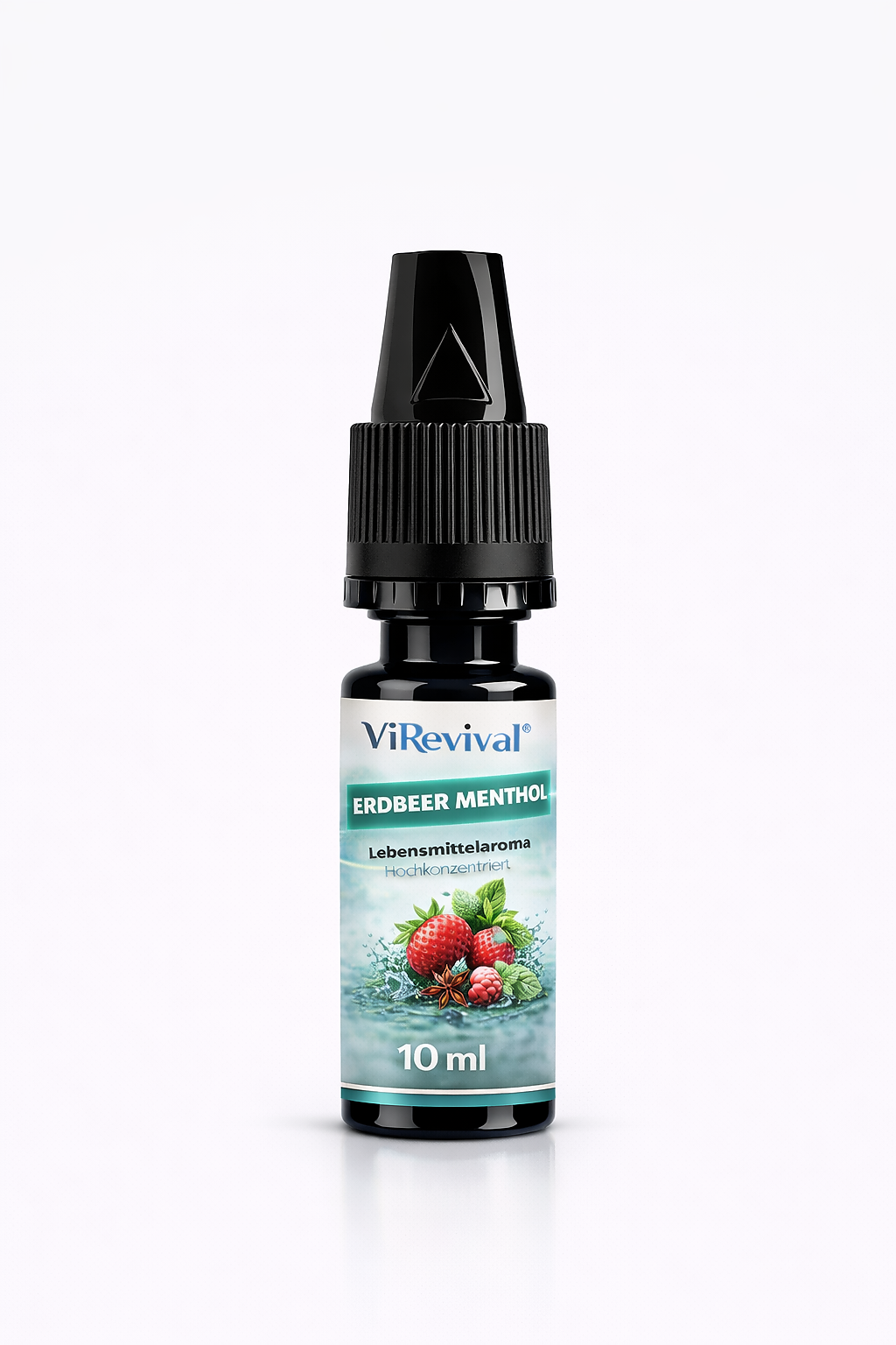ViRevival Erdbeer Menthol Aroma – Hochkonzentriertes Lebensmittelaroma zum Backen, Desserts & Getränke – 10ml