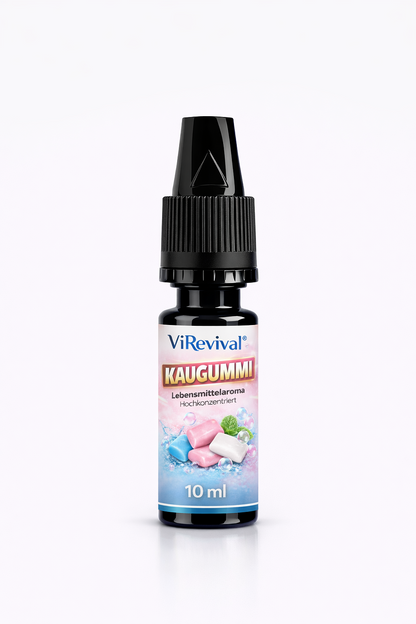 ViRevival Kaugummi Aroma – Hochkonzentriertes Lebensmittelaroma zum Backen, Desserts & Getränke – 10ml