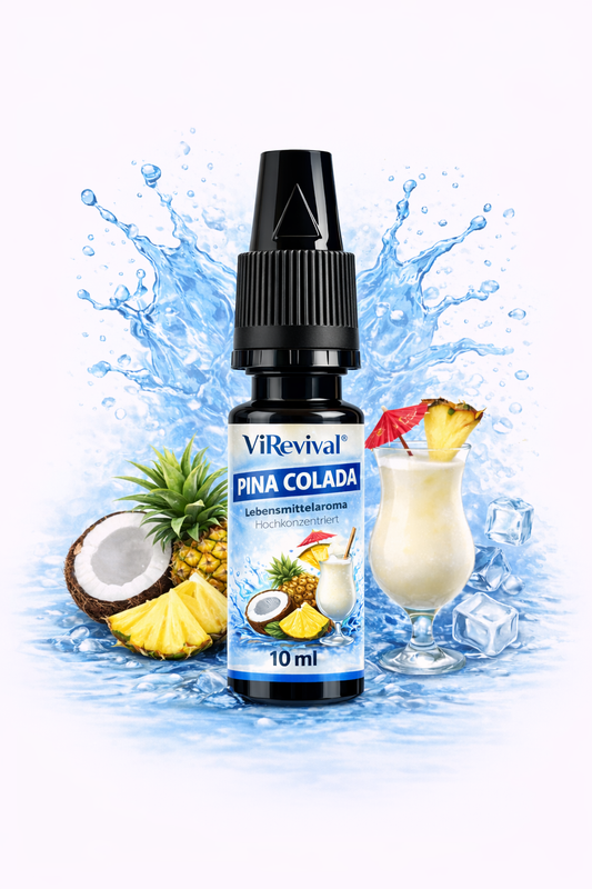 ViRevival  Piña Colada Aroma – Hochkonzentriertes Lebensmittelaroma zum Backen, Desserts & Getränke – 10ml