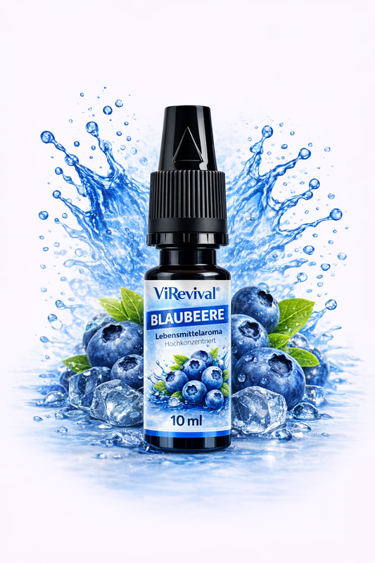 ViRevival Blaubeere Aroma – Hochkonzentriertes Lebensmittelaroma zum Backen, Desserts & Getränke – 10ml