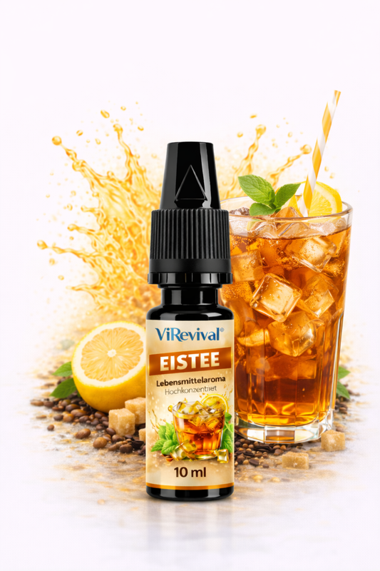 ViRevival Eistee Aroma – Hochkonzentriertes Lebensmittelaroma zum Backen, Desserts & Getränke – 10ml