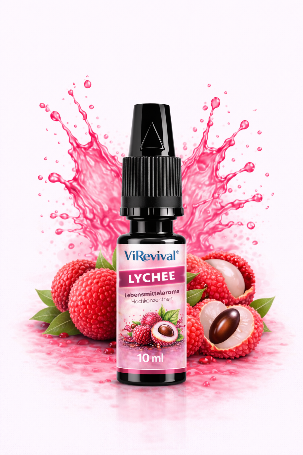 ViRevival Lychee Aroma – Hochkonzentriertes Lebensmittelaroma zum Backen, Desserts & Getränke – 10ml
