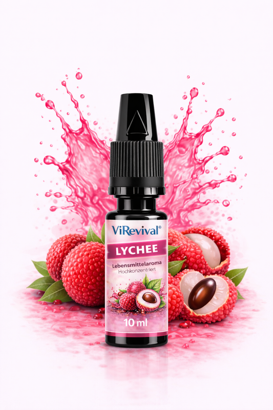 ViRevival Lychee Aroma – Hochkonzentriertes Lebensmittelaroma zum Backen, Desserts & Getränke – 10ml