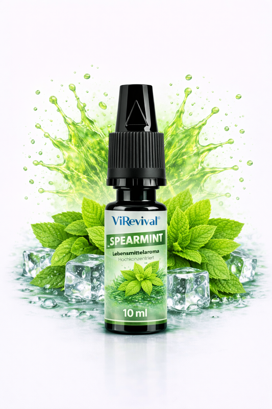 ViRevival Spearmint Aroma – Hochkonzentriertes Lebensmittelaroma zum Backen, Desserts & Getränke – 10ml