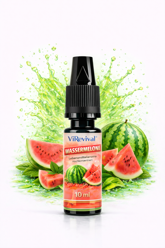 ViRevival Wassermelone Aroma – Hochkonzentriertes Lebensmittelaroma zum Backen, Desserts & Getränke – 10ml