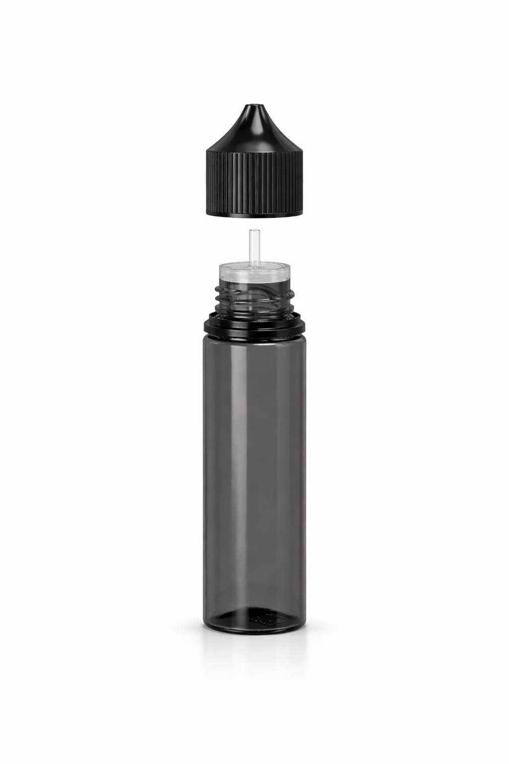 Chubby GorillaUnicorn Bottle 60 ml – Schwarz transparent | PET | kindersicher | E-Liquid Flasche