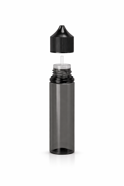 Chubby GorillaUnicorn Bottle 60 ml – Schwarz transparent | PET | kindersicher | E-Liquid Flasche