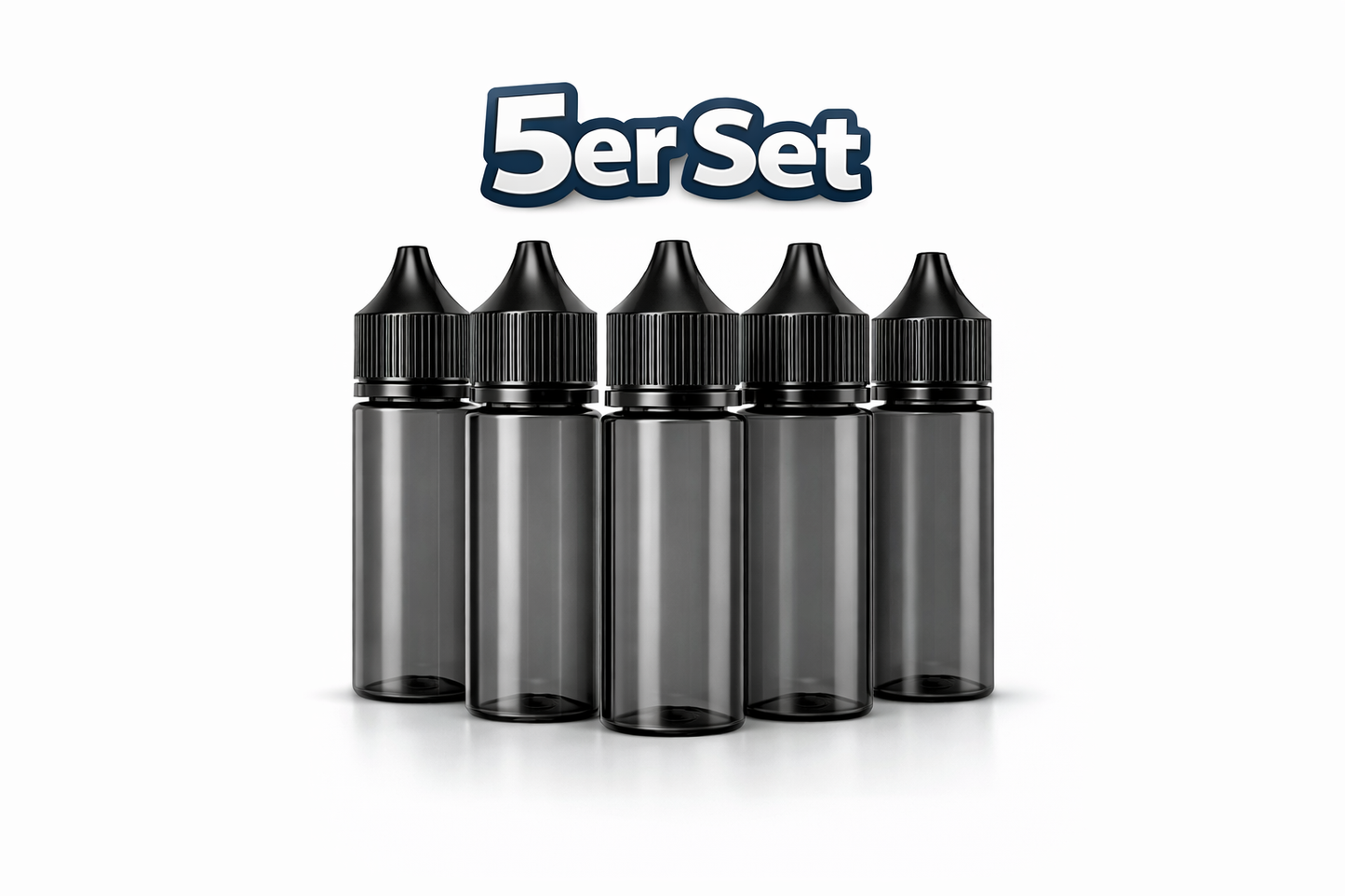 Chubby GorillaUnicorn Bottle 60 ml – Schwarz transparent | PET | kindersicher | E-Liquid Flasche