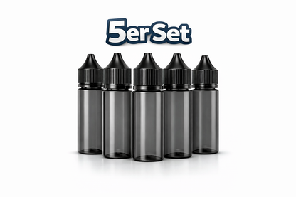 Chubby GorillaUnicorn Bottle 60 ml – Schwarz transparent | PET | kindersicher | E-Liquid Flasche