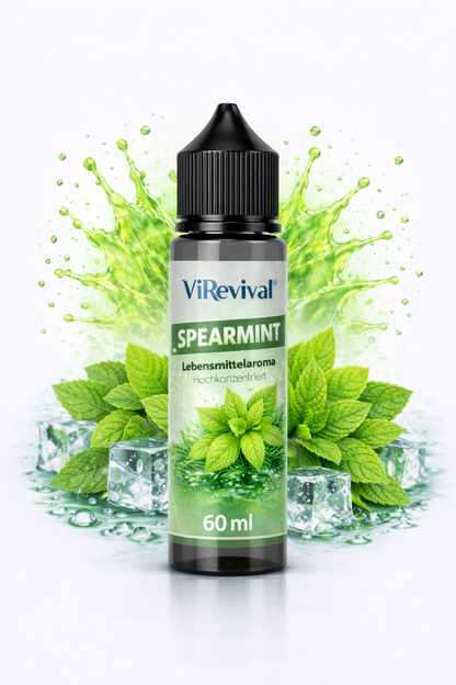 ViRevival Spearmint Aroma – Hochkonzentriertes Lebensmittelaroma zum Backen, Desserts & Getränke – 10ml