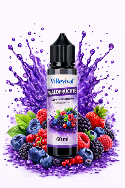 ViRevival Waldfrüchte Aroma – Hochkonzentriertes Lebensmittelaroma zum Backen, Desserts & Getränke – 10ml