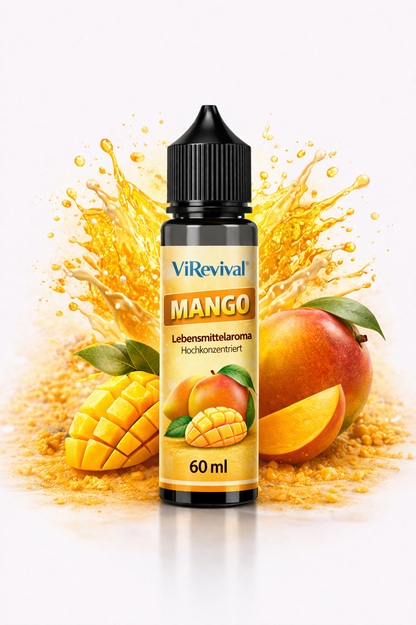 ViRevival Mango Aroma – Hochkonzentriertes Lebensmittelaroma zum Backen, Desserts & Getränke – 10ml