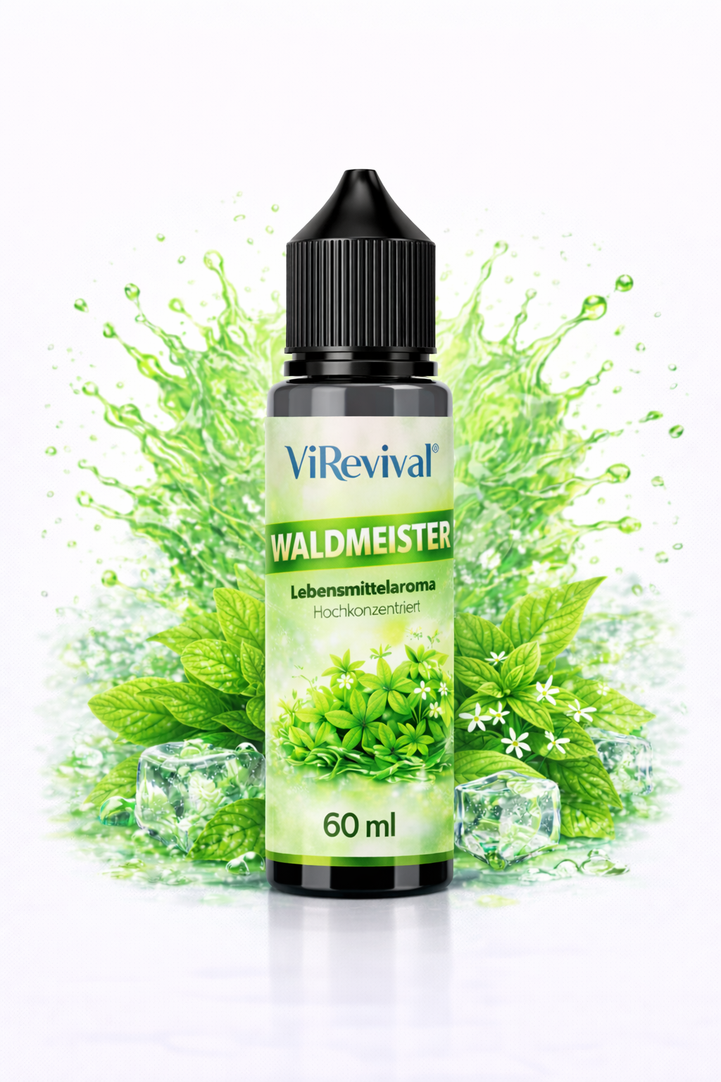 ViRevival Waldmeister Aroma – Hochkonzentriertes Lebensmittelaroma zum Backen, Desserts & Getränke – 10ml
