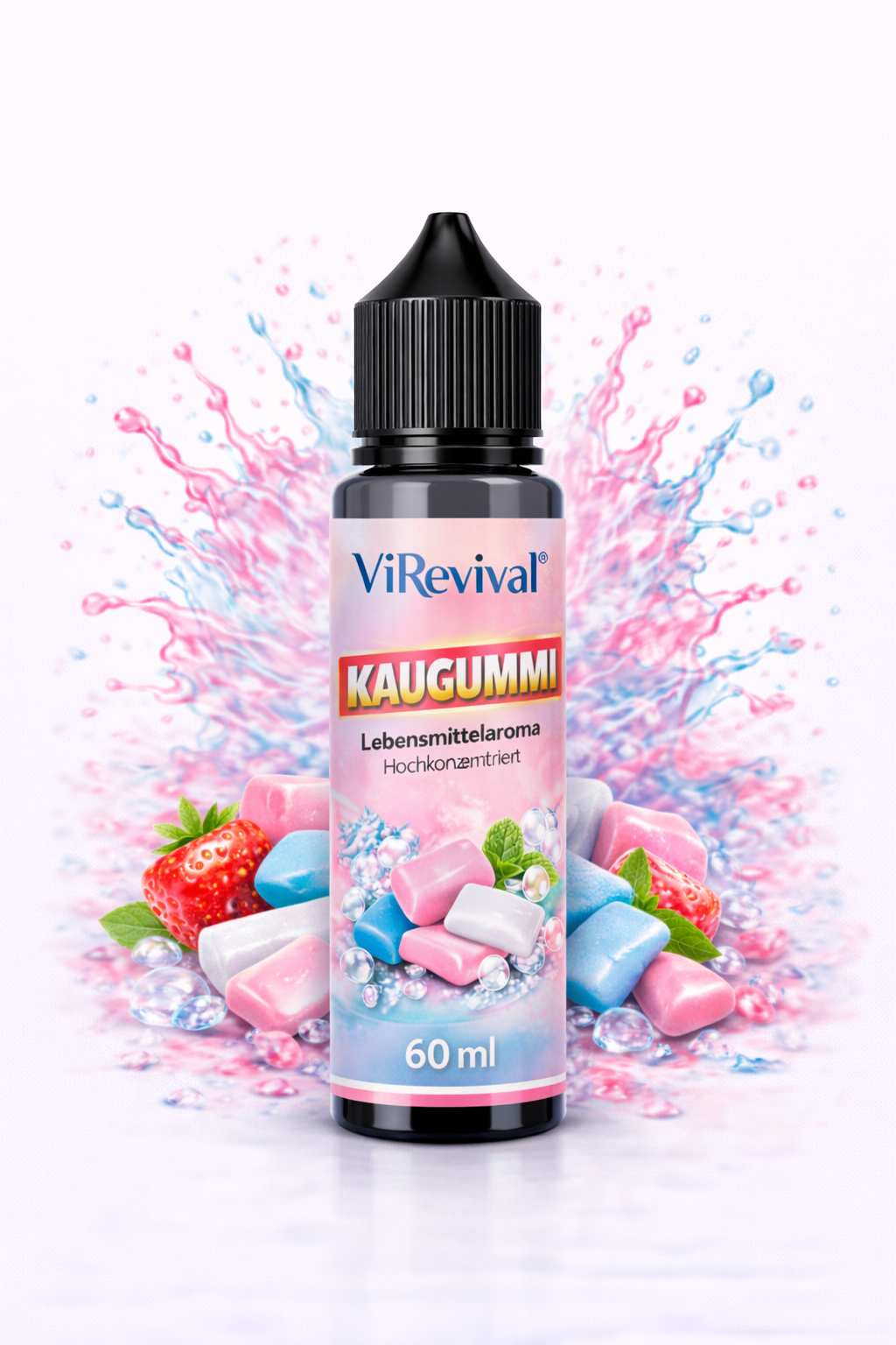ViRevival Kaugummi Aroma – Hochkonzentriertes Lebensmittelaroma zum Backen, Desserts & Getränke – 10ml