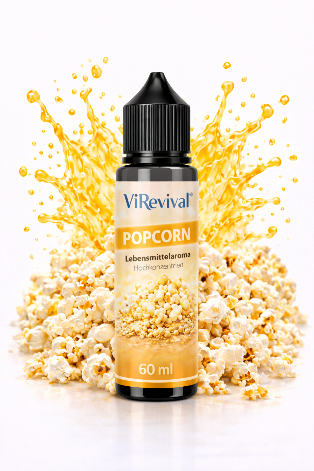 ViRevival Popcorn Aroma – Hochkonzentriertes Lebensmittelaroma zum Backen, Desserts & Getränke – 10ml