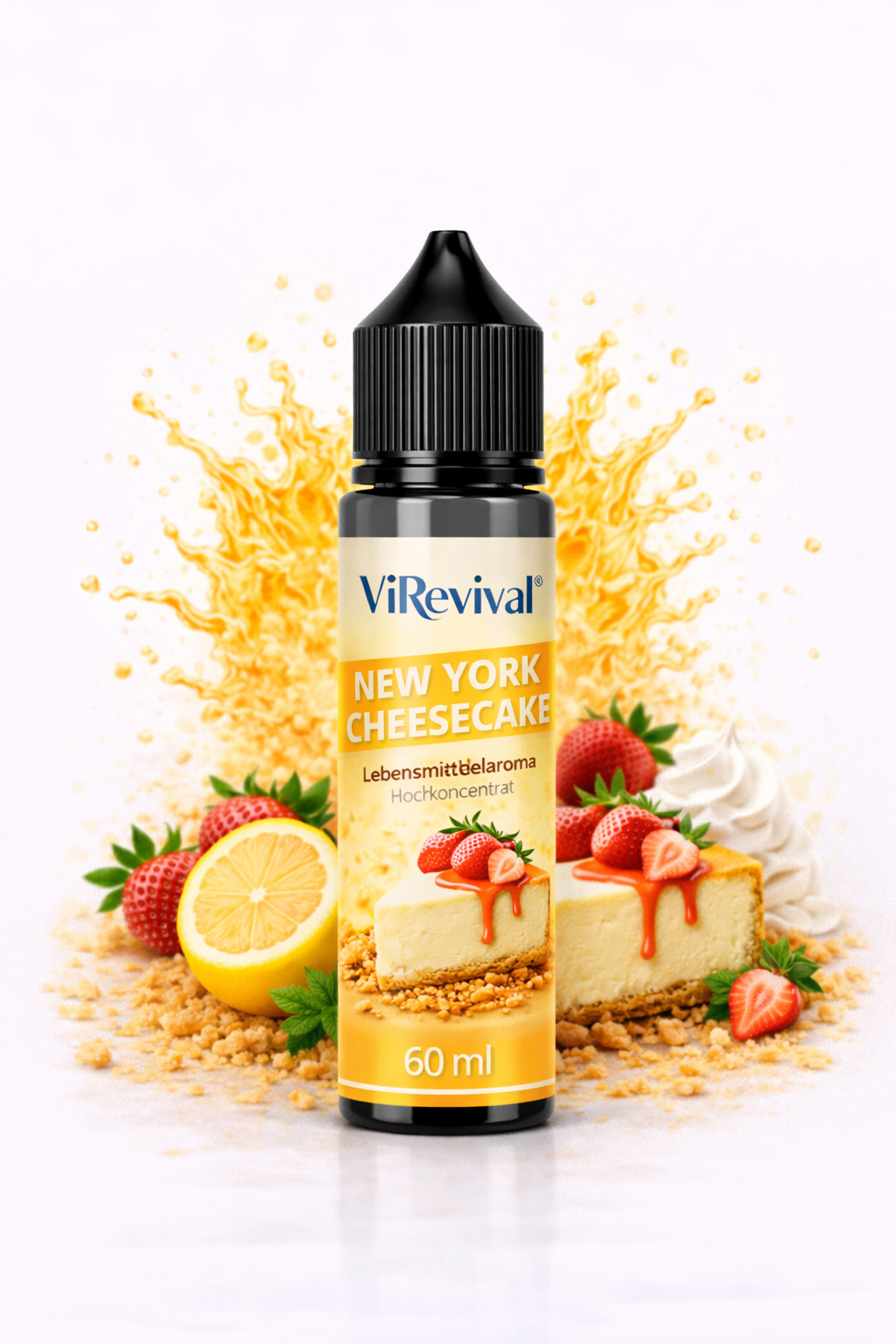 ViRevival New York Cheesecake Aroma – Hochkonzentriertes Lebensmittelaroma zum Backen, Desserts & Getränke – 10ml