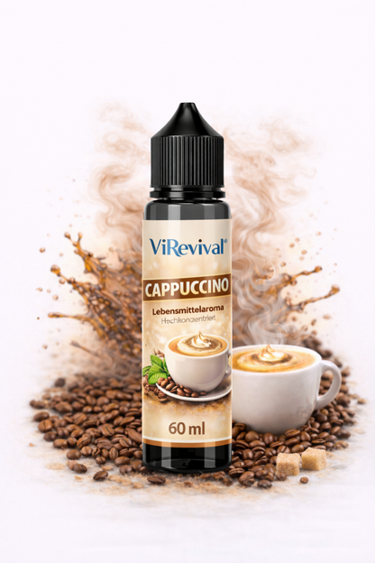 ViRevival Cappuccino Aroma – Hochkonzentriertes Lebensmittelaroma zum Backen, Desserts & Getränke – 10ml