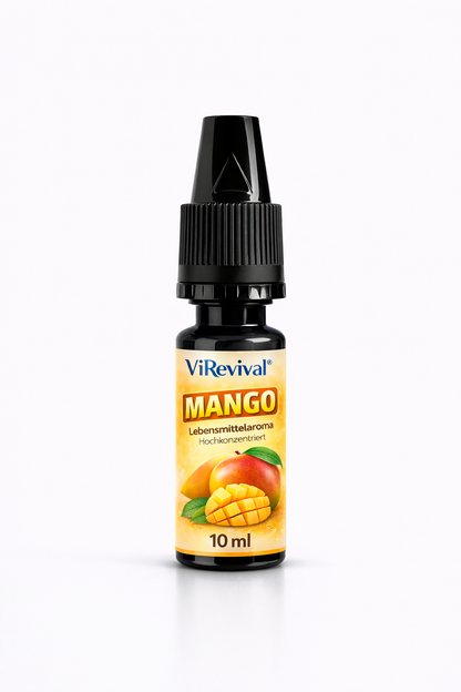 ViRevival Mango Aroma – Hochkonzentriertes Lebensmittelaroma zum Backen, Desserts & Getränke – 10ml