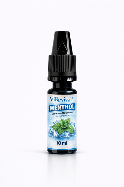 ViRevival Menthol Aroma – Hochkonzentriertes Lebensmittelaroma zum Backen, Desserts & Getränke – 10ml