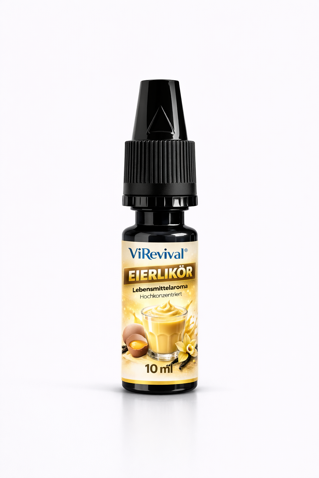 ViRevival Eierlikör Aroma – Hochkonzentriertes Lebensmittelaroma zum Backen, Desserts & Getränke – 10ml