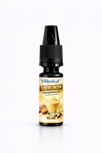 ViRevival Eierlikör Aroma – Hochkonzentriertes Lebensmittelaroma zum Backen, Desserts & Getränke – 10ml
