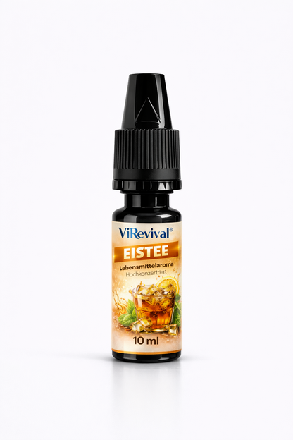 ViRevival Eistee Aroma – Hochkonzentriertes Lebensmittelaroma zum Backen, Desserts & Getränke – 10ml