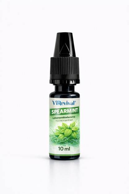 ViRevival Spearmint Aroma – Hochkonzentriertes Lebensmittelaroma zum Backen, Desserts & Getränke – 10ml