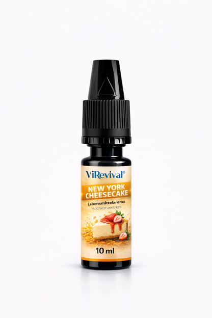 ViRevival New York Cheesecake Aroma – Hochkonzentriertes Lebensmittelaroma zum Backen, Desserts & Getränke – 10ml