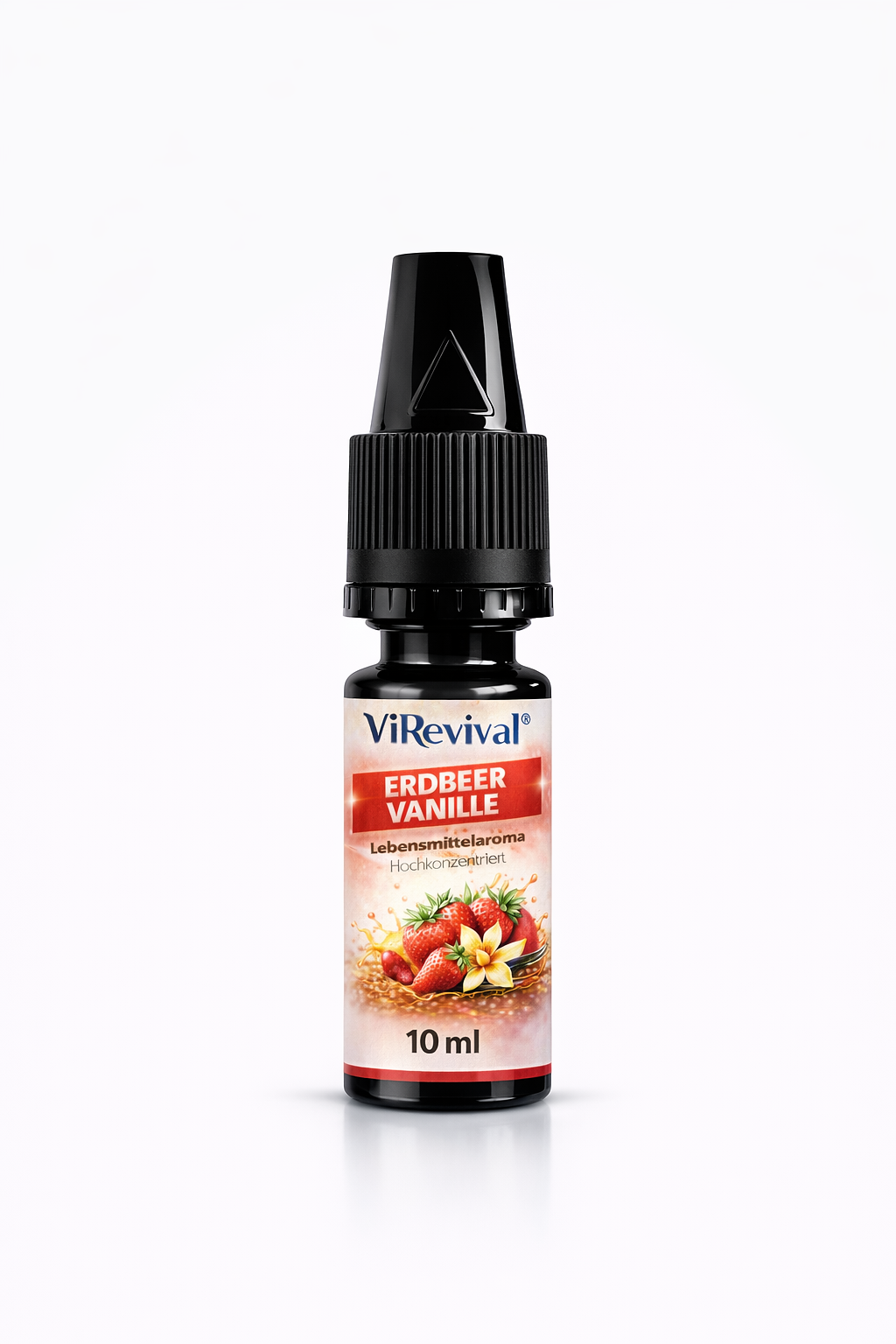 ViRevival Erdbeer Vanille Aroma – Hochkonzentriertes Lebensmittelaroma zum Backen, Desserts & Getränke – 10ml