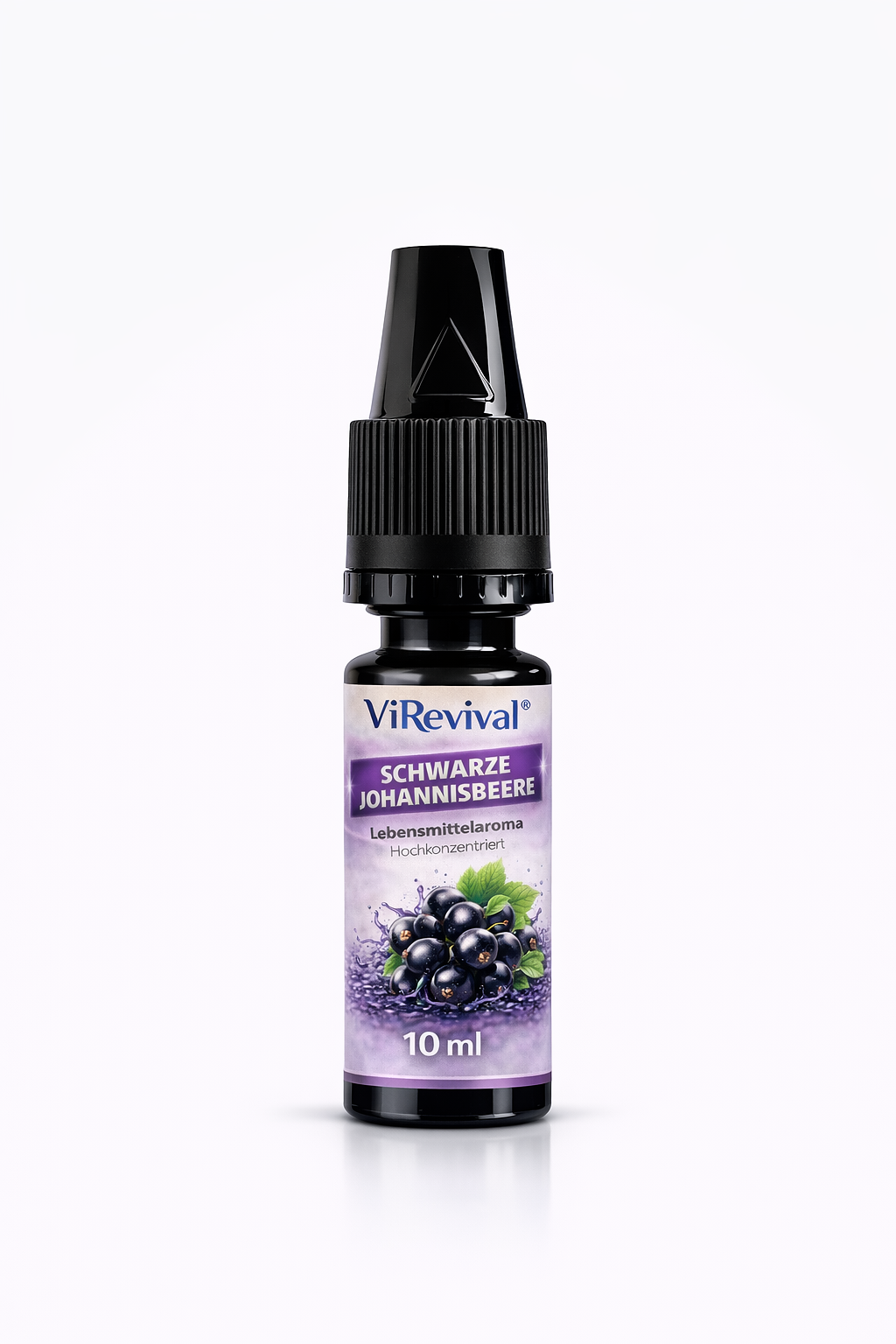ViRevival Schwarze Johannisbeere Aroma – Hochkonzentriertes Lebensmittelaroma zum Backen, Desserts & Getränke – 10ml