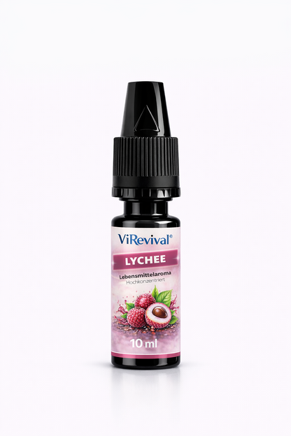 ViRevival Lychee Aroma – Hochkonzentriertes Lebensmittelaroma zum Backen, Desserts & Getränke – 10ml