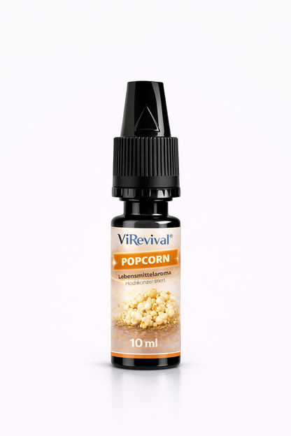 ViRevival Popcorn Aroma – Hochkonzentriertes Lebensmittelaroma zum Backen, Desserts & Getränke – 10ml