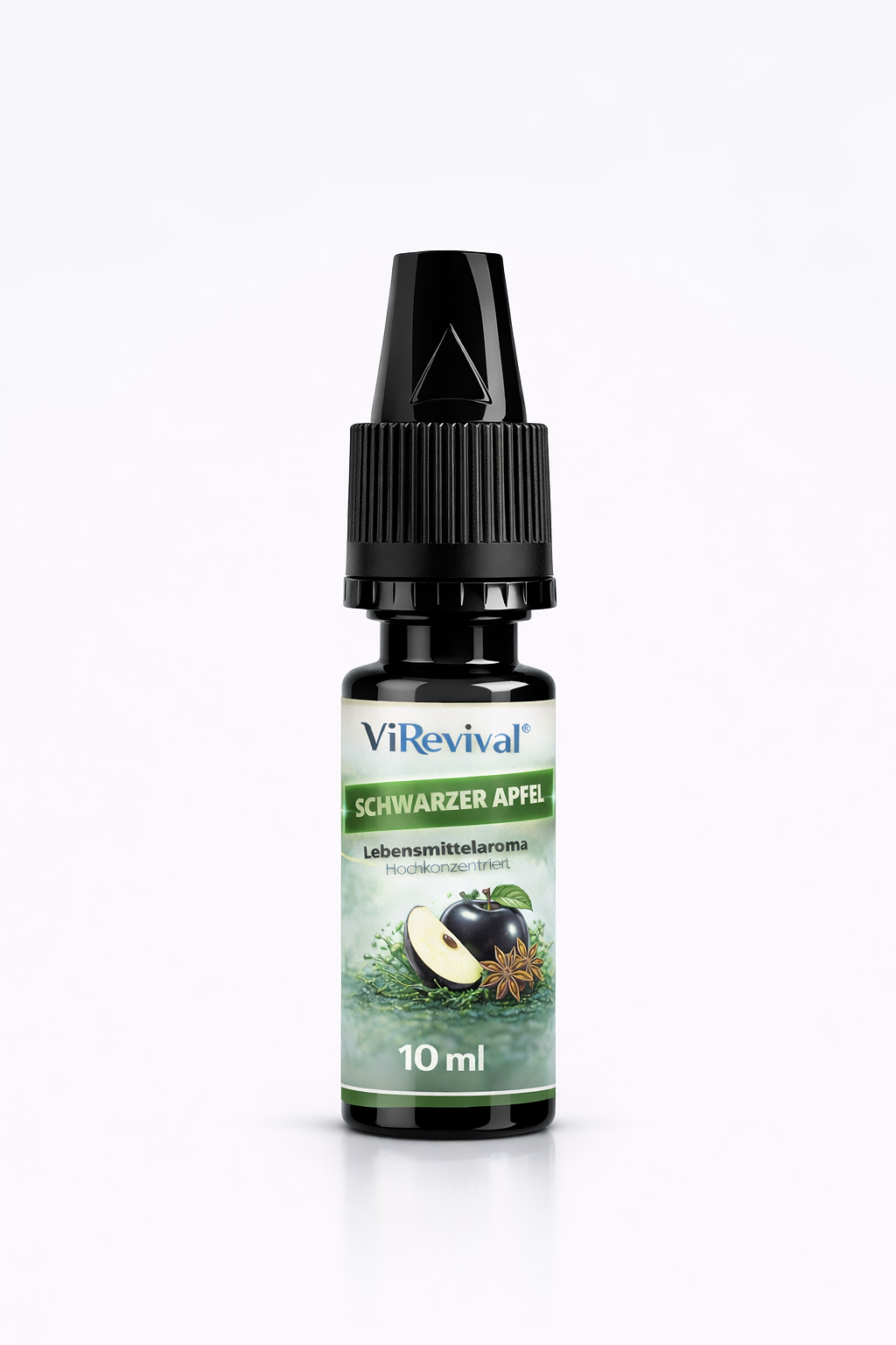 ViRevival Schwarzer Apfel Aroma – Hochkonzentriertes Lebensmittelaroma zum Backen, Desserts & Getränke – 10ml