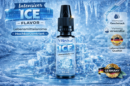 ViRevival Ice Aroma – Hochkonzentriertes Lebensmittelaroma zum Backen, Desserts & Getränke – 10ml