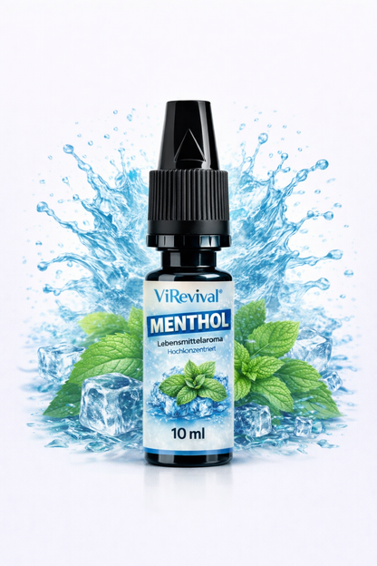 ViRevival Menthol Aroma – Hochkonzentriertes Lebensmittelaroma zum Backen, Desserts & Getränke – 10ml